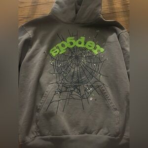 Spider Hoodie size medium. gift for my kid but he had bought the same one.